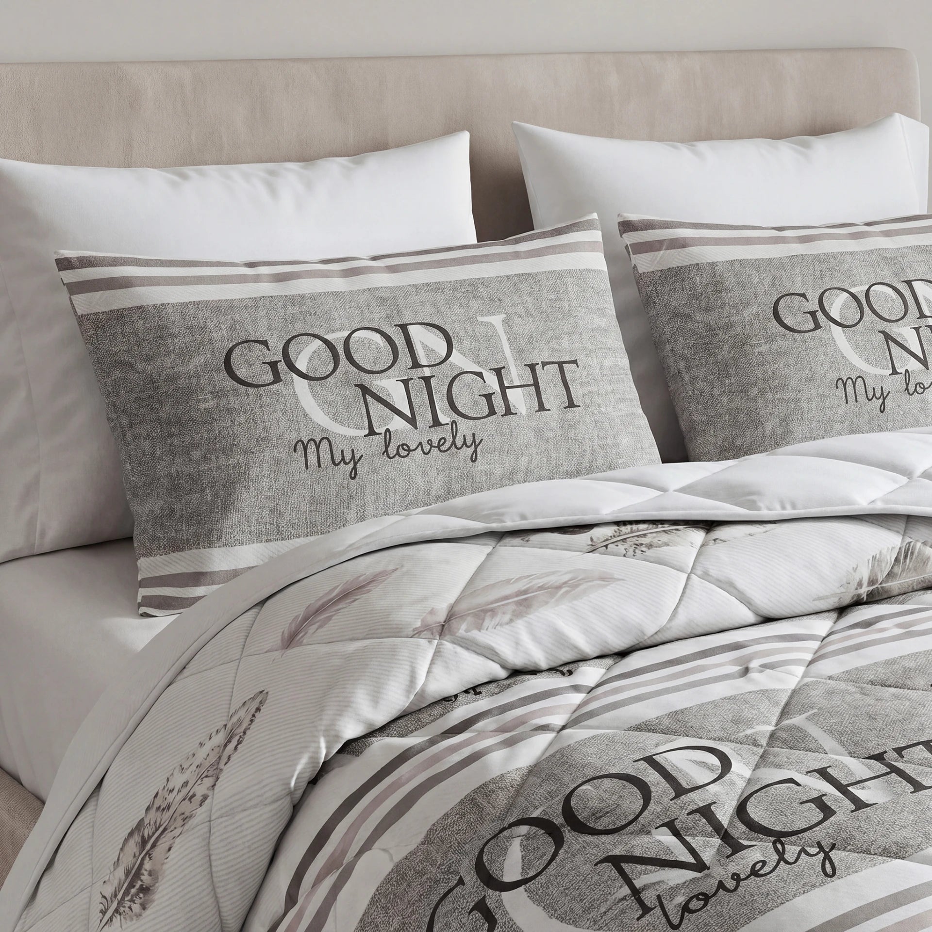 Sleeptime Lazy dekbed zonder overtrek Goodnight incl. kussensloop - slaapkamer