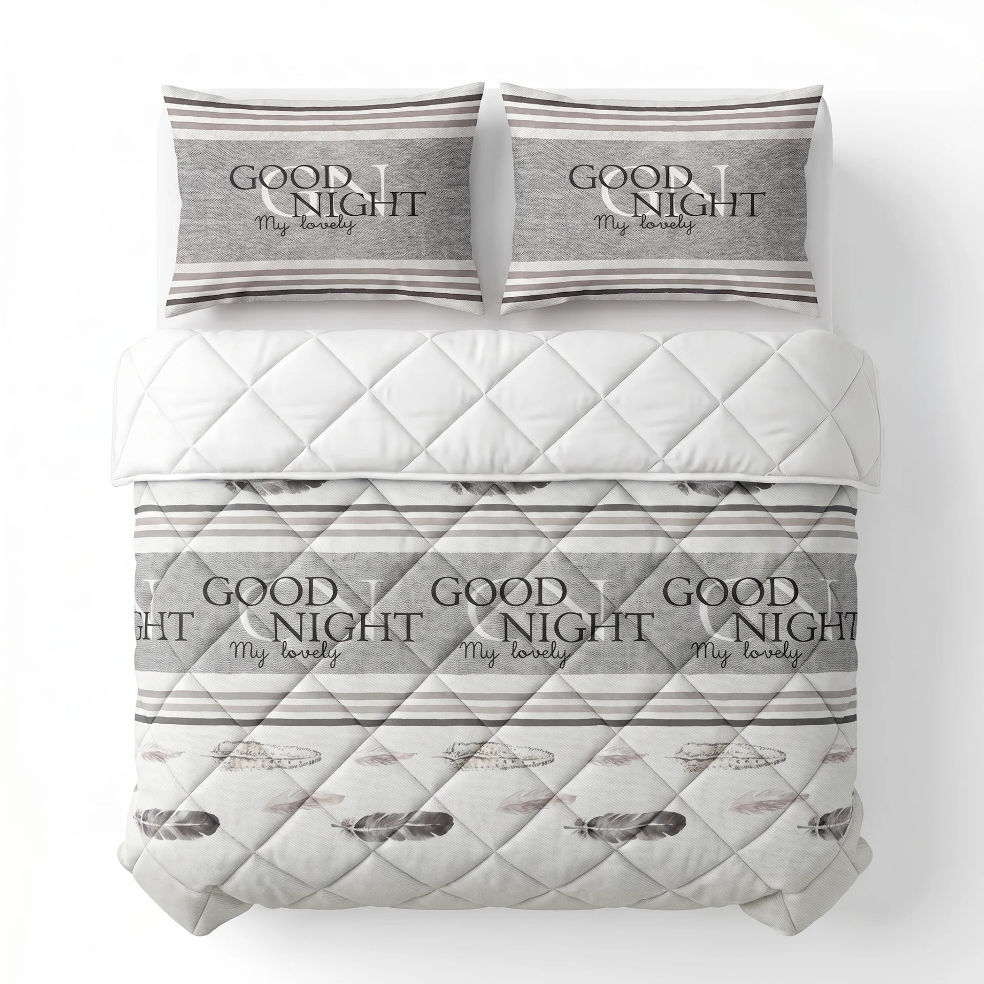 Sleeptime Lazy dekbed zonder overtrek Goodnight incl. kussensloop - tweepersoons