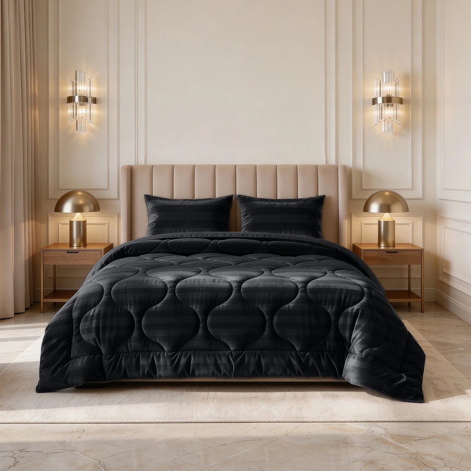 Sleeptime Lazy dekbed zonder overtrek Hotel Velvet excl. kussensloop - Antraciet - kameraanzicht