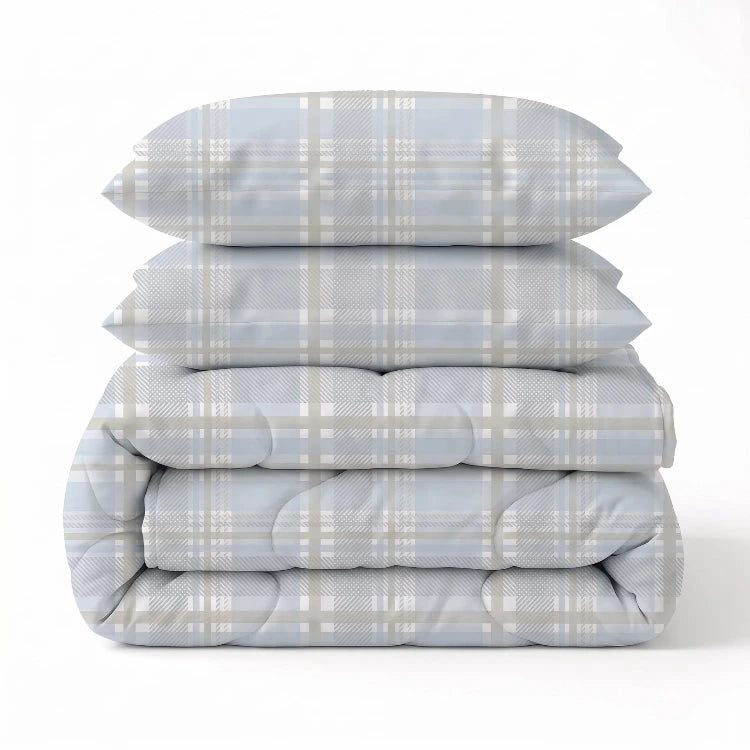 Sleeptime Lazy dekbed zonder overtrek Lilou incl. kussensloop - blauw