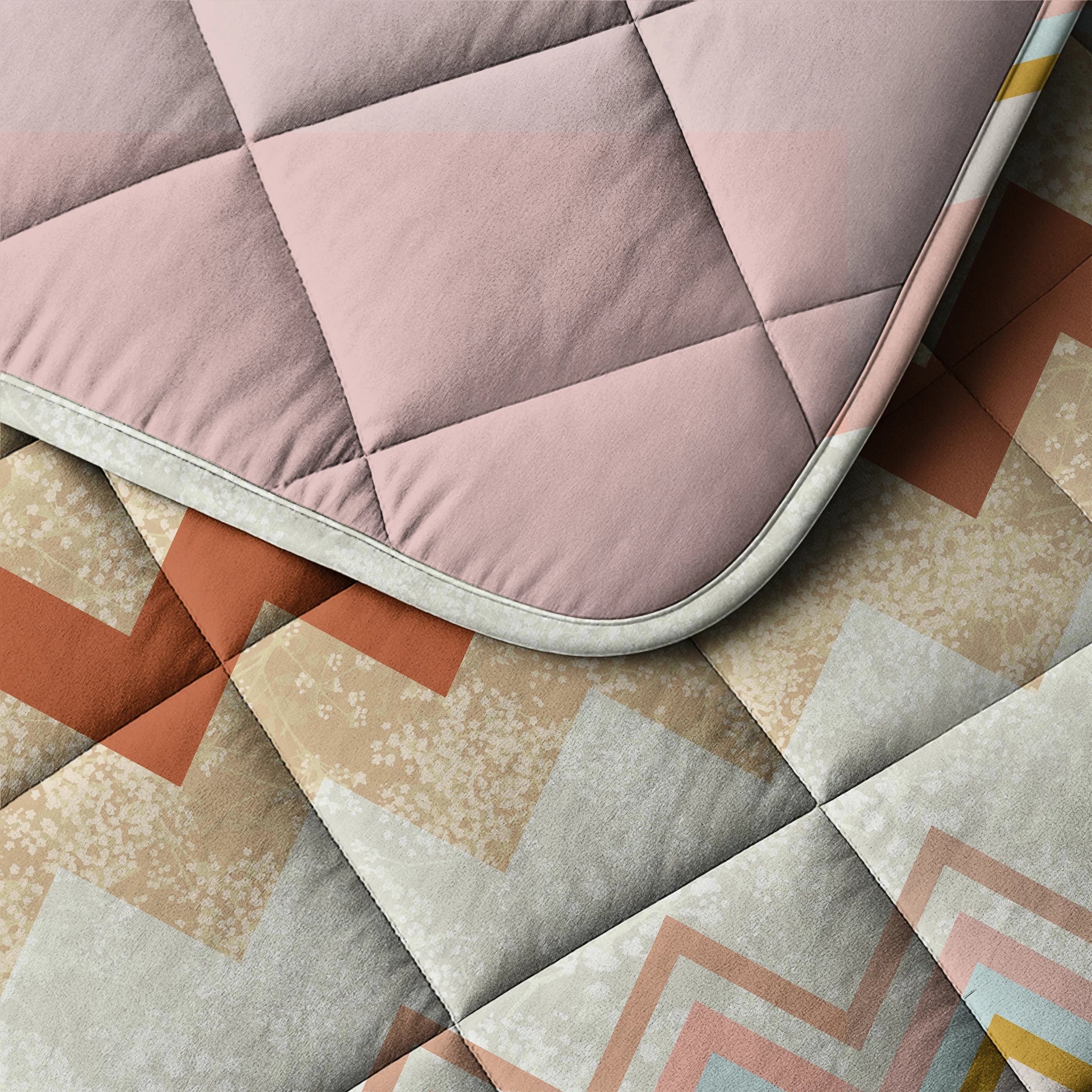 Sleeptime Lazy dekbed zonder overtrek Lizzy incl. kussensloop - Beige/Roze