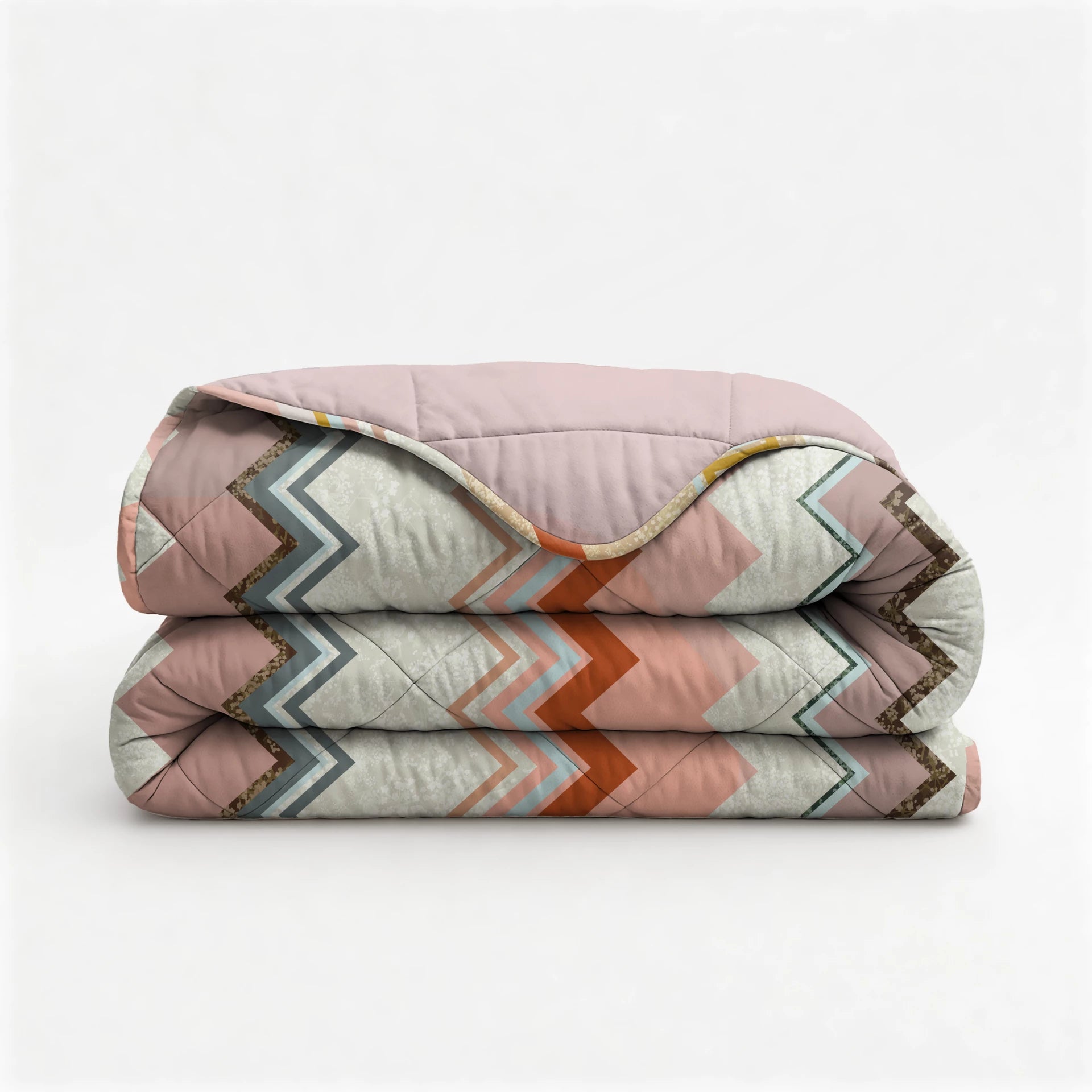 Sleeptime Lazy dekbed zonder overtrek Lizzy incl. kussensloop - Beige/Roze