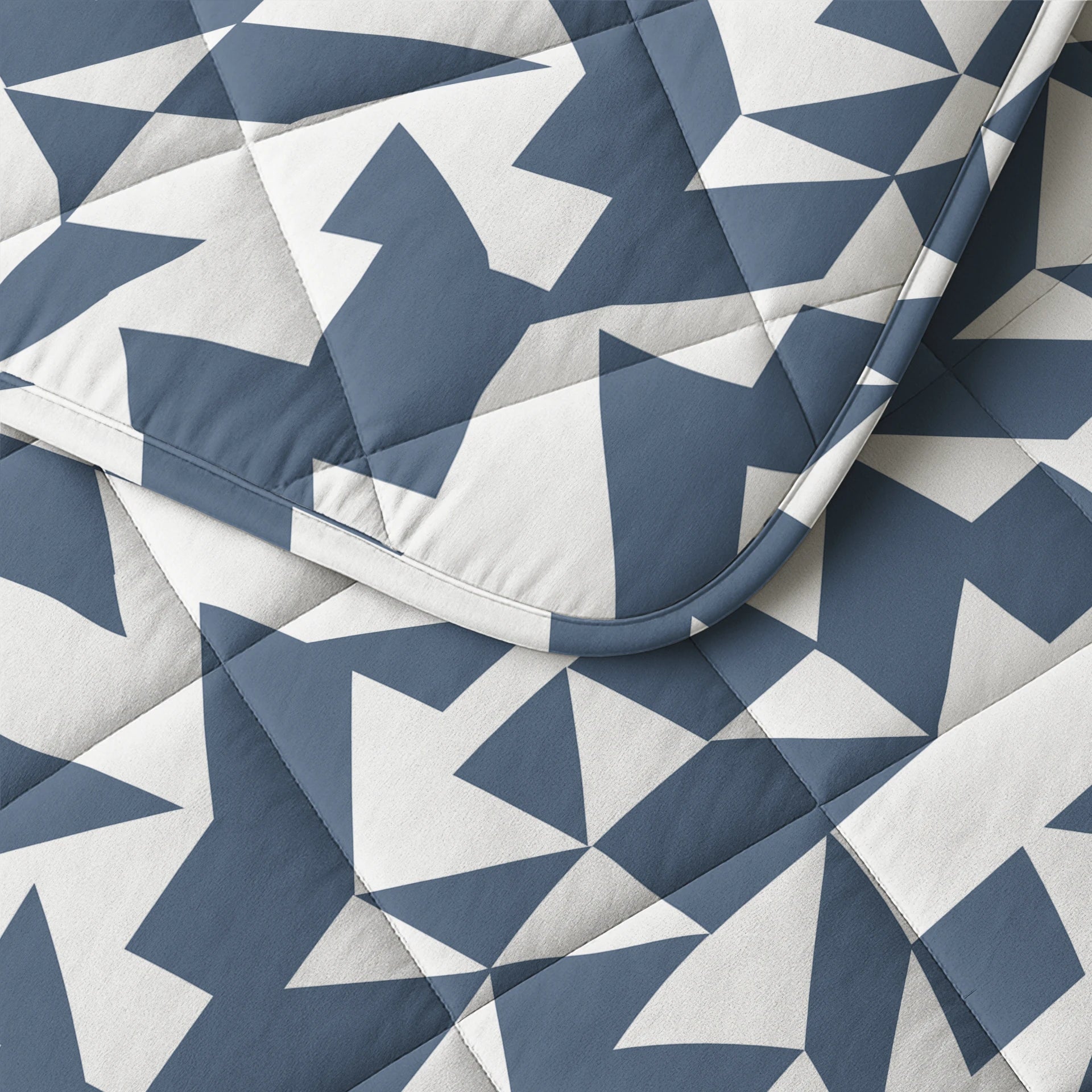 Sleeptime Lazy dekbed zonder overtrek Mado incl. kussensloop - Wit/blauw - detail