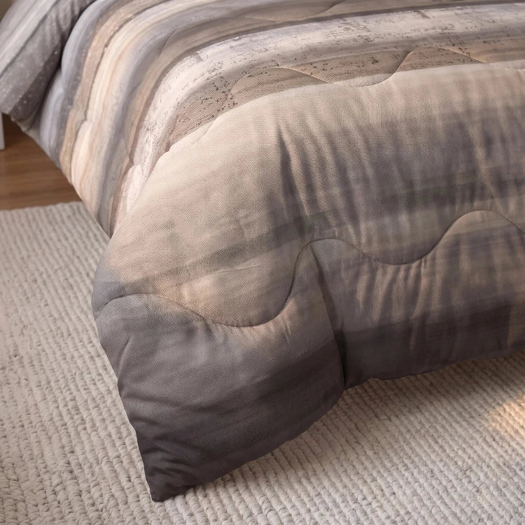Sleeptime Lazy dekbed zonder overtrek Marcus incl. kussensloop - taupe - detailfoto