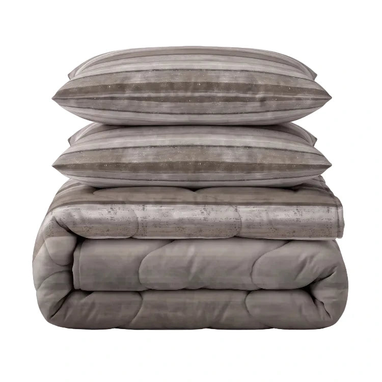 Sleeptime Lazy dekbed zonder overtrek Marcus incl. kussensloop - taupe