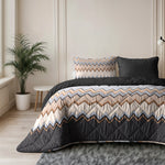 Sleeptime Lazy dekbed zonder overtrek Mikas incl. kussensloop - Blauw/Zand