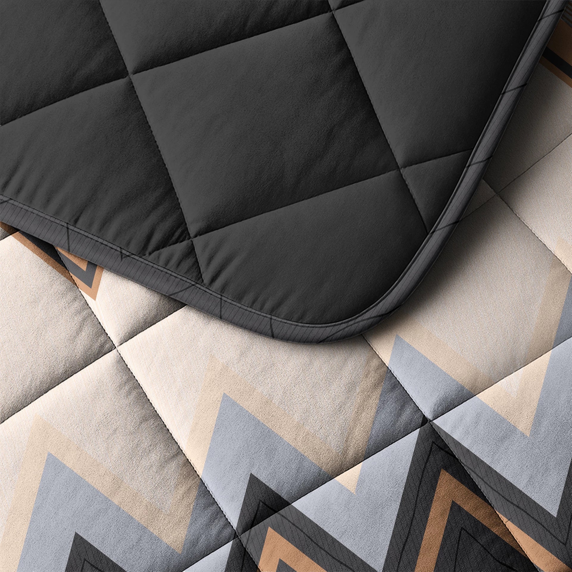 Sleeptime Lazy dekbed zonder overtrek Mikas incl. kussensloop - Blauw/Zand