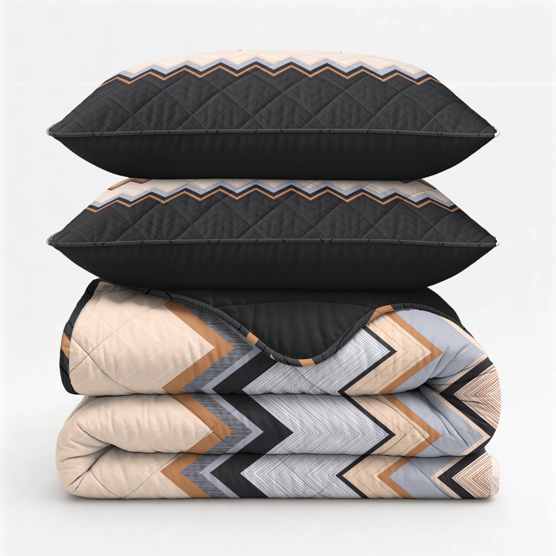 Sleeptime Lazy dekbed zonder overtrek Mikas incl. kussensloop - Blauw/Zand