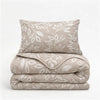 Sleeptime Lazy dekbed zonder overtrek Neva incl. kussensloop - Taupe/zand - opgevouwen + kussen
