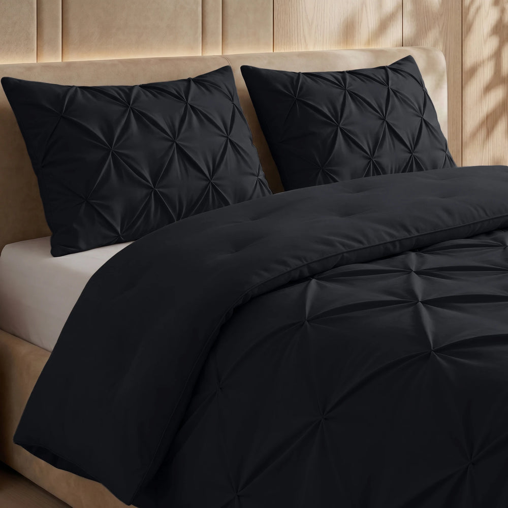 Sleeptime Lazy dekbed zonder overtrek Pintuck - Excl. kussensloop - Antraciet - closeup