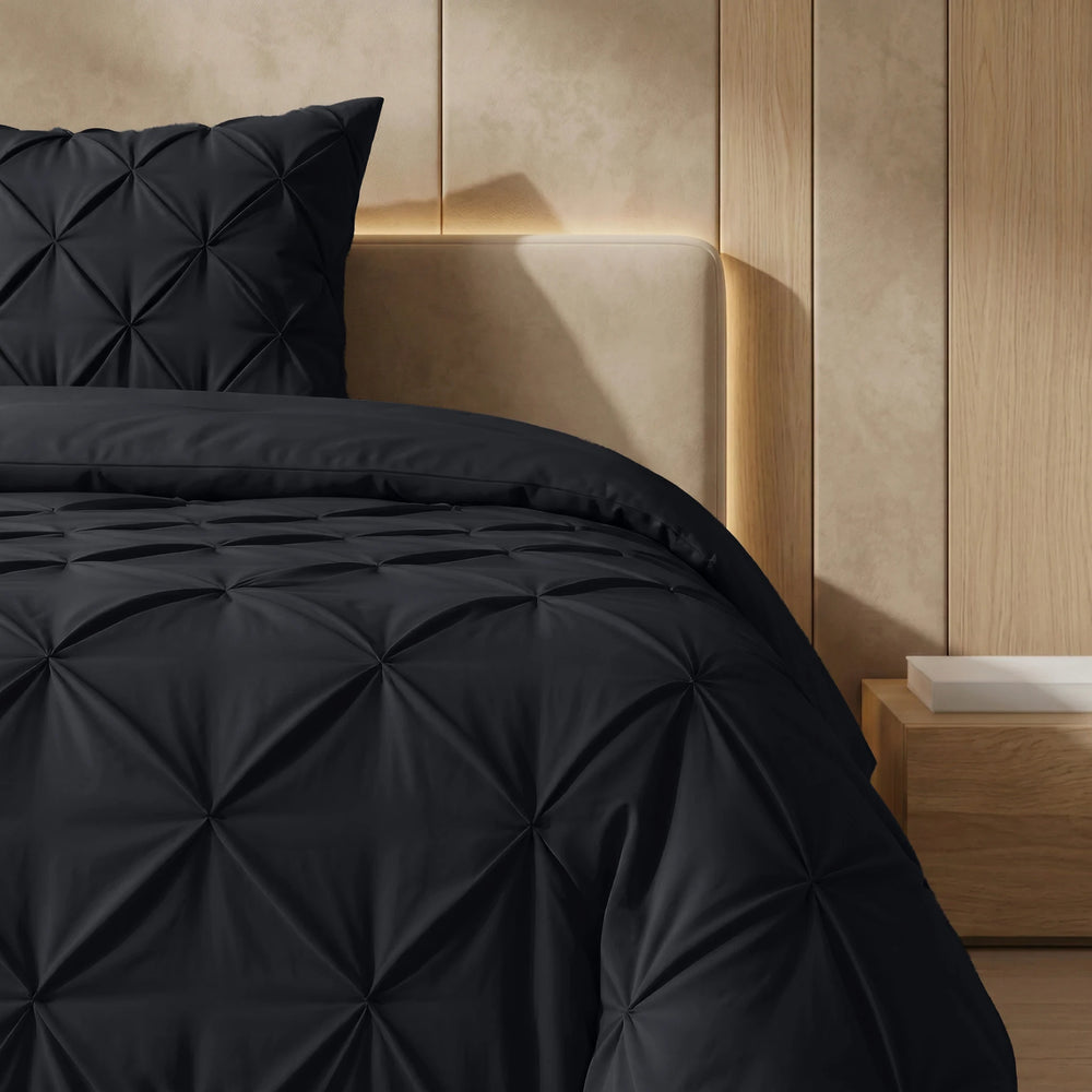 Sleeptime Lazy dekbed zonder overtrek Pintuck - Excl. kussensloop - Antraciet - detail
