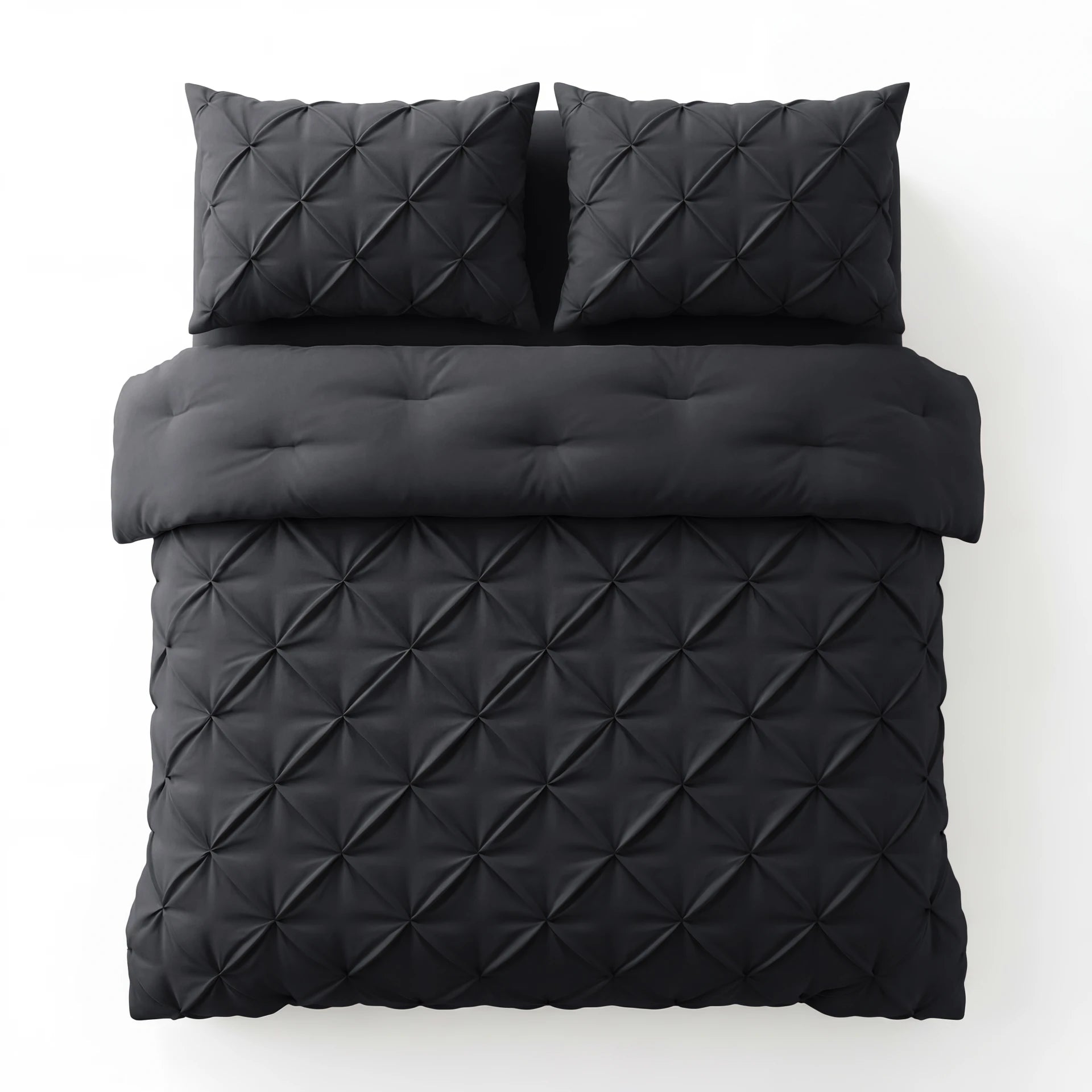 Sleeptime Lazy dekbed zonder overtrek Pintuck - Excl. kussensloop - Antraciet - tweepersoons