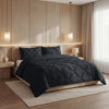 Sleeptime Lazy dekbed zonder overtrek Pintuck - Excl. kussensloop - Antraciet - zijaanzicht