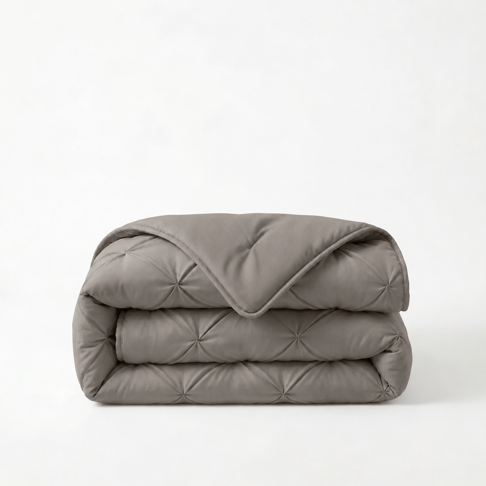 Sleeptime Lazy dekbed zonder overtrek Pintuck - Excl. kussensloop - Grijs