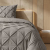 Sleeptime Lazy dekbed zonder overtrek Pintuck - Excl. kussensloop - Grijs - detail aanzicht