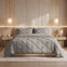 Sleeptime Lazy dekbed zonder overtrek Pintuck - Excl. kussensloop - Grijs
