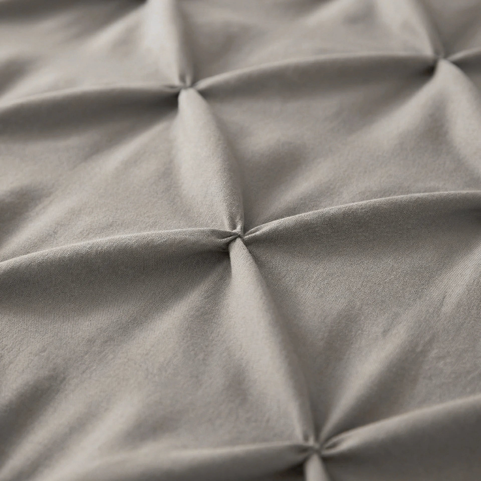 Sleeptime Lazy dekbed zonder overtrek Pintuck - Excl. kussensloop - Grijs - stof detail