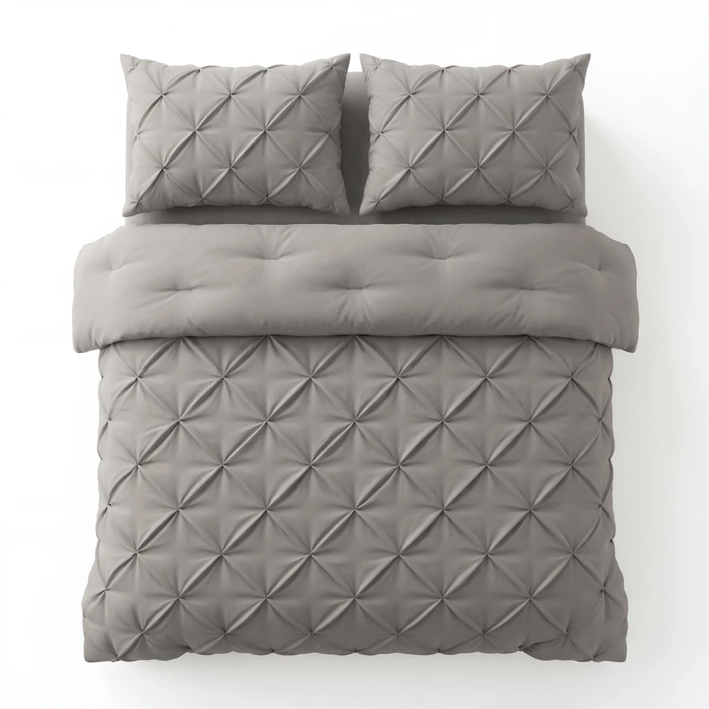 Sleeptime Lazy dekbed zonder overtrek Pintuck - Excl. kussensloop - Grijs - tweepersoons