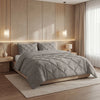 Sleeptime Lazy dekbed zonder overtrek Pintuck - Excl. kussensloop - Grijs - vooraanzicht