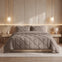 Sleeptime Lazy dekbed zonder overtrek Pintuck - Excl. kussensloop - Taupe