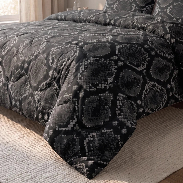 Sleeptime Lazy dekbed zonder overtrek Riley incl. kussensloop - antraciet - detail