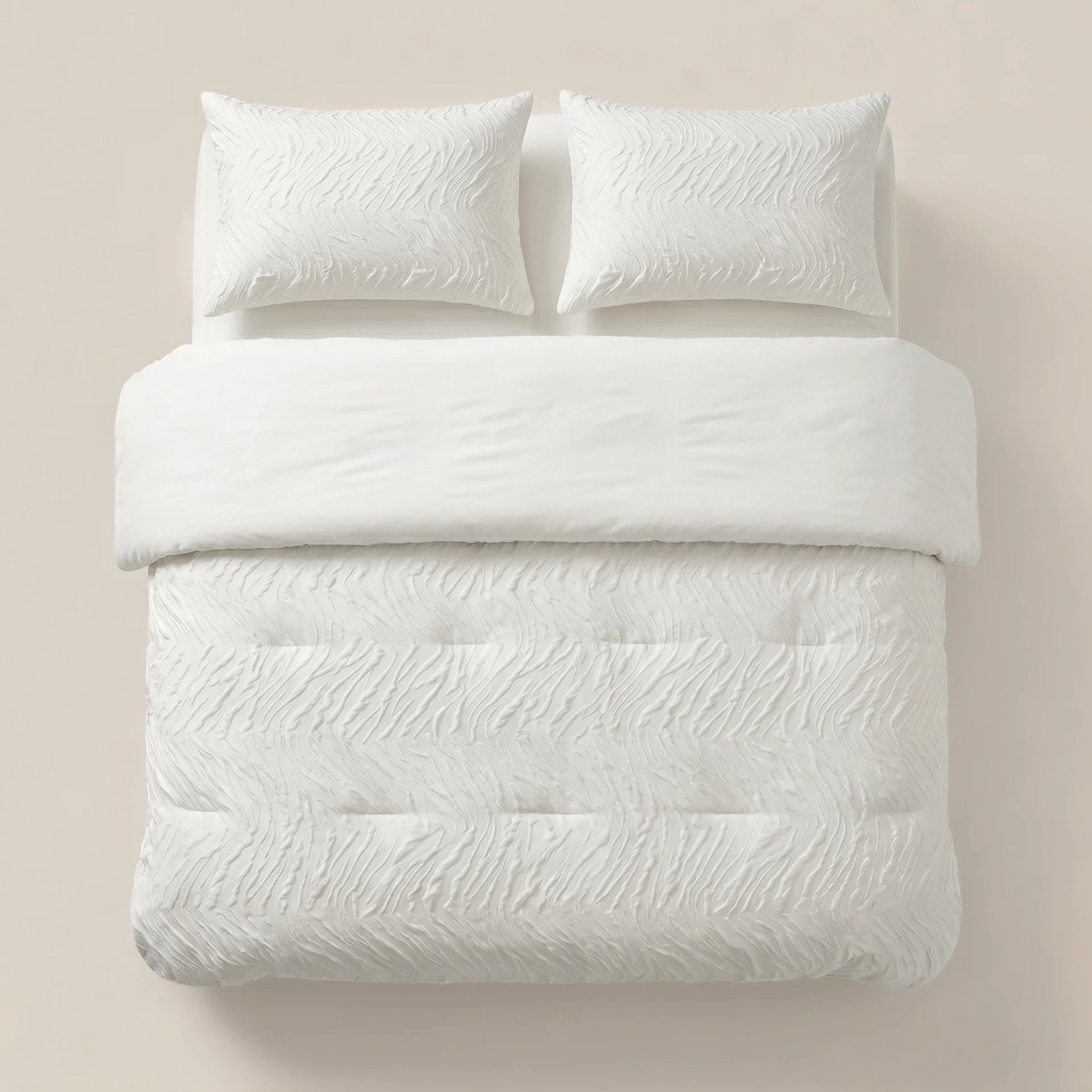 Sleeptime Lazy dekbed zonder overtrek Salva - Incl. kussensloop - Beige - bovenaanzicht