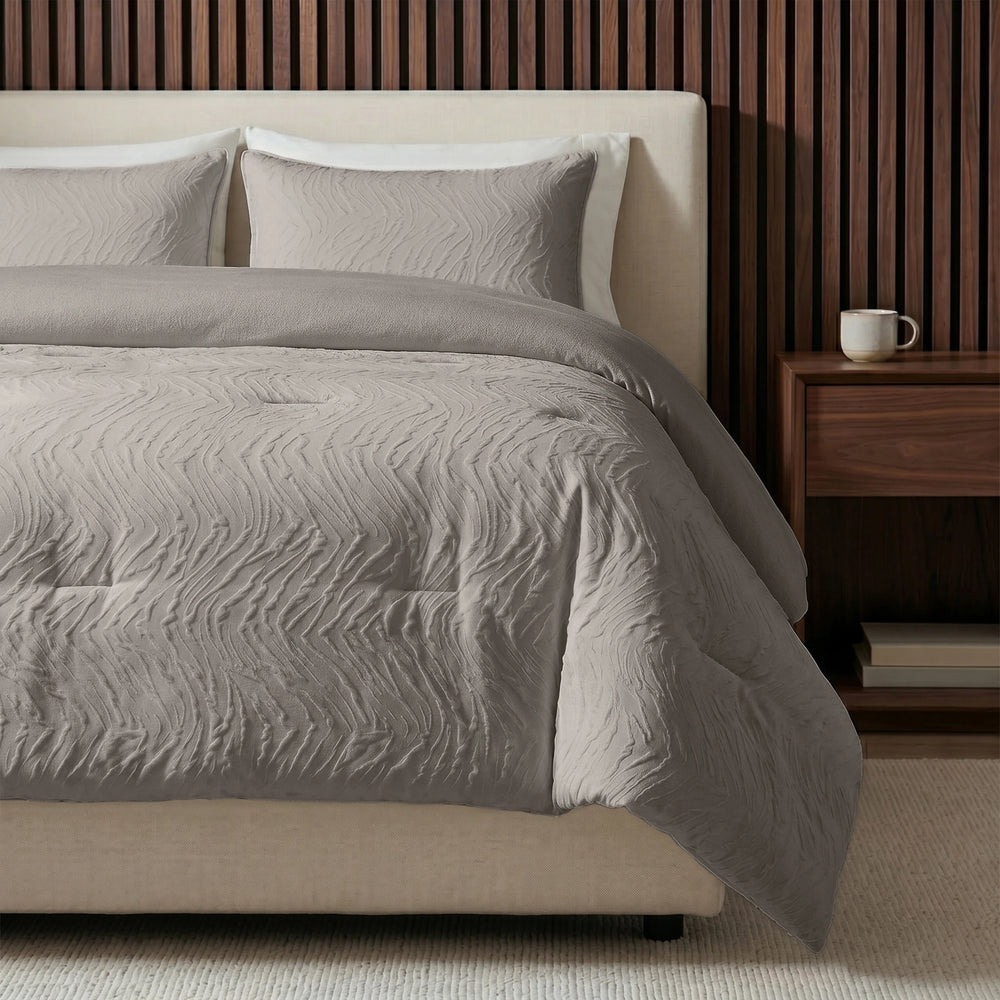 Sleeptime Lazy dekbed zonder overtrek Salva - Incl. kussensloop - Taupe - sfeerimpressie