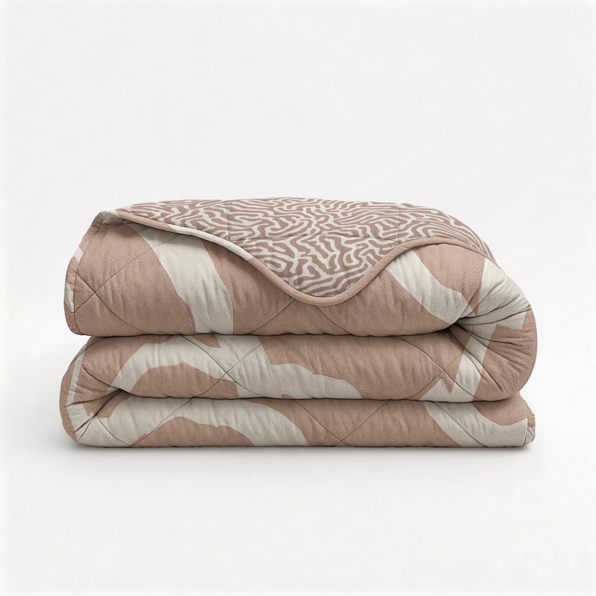 Sleeptime Lazy dekbed zonder overtrek Shapes incl. kussensloop - Zand