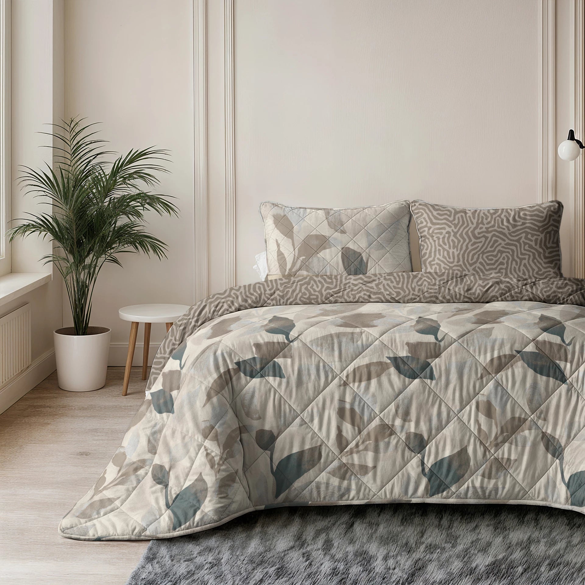 Sleeptime Lazy dekbed zonder overtrek Solitude incl. kussensloop - Taupe