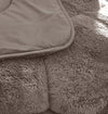 Sleeptime Lazy dekbed zonder overtrek Teddy incl. kussensloop - Taupe - detailfoto