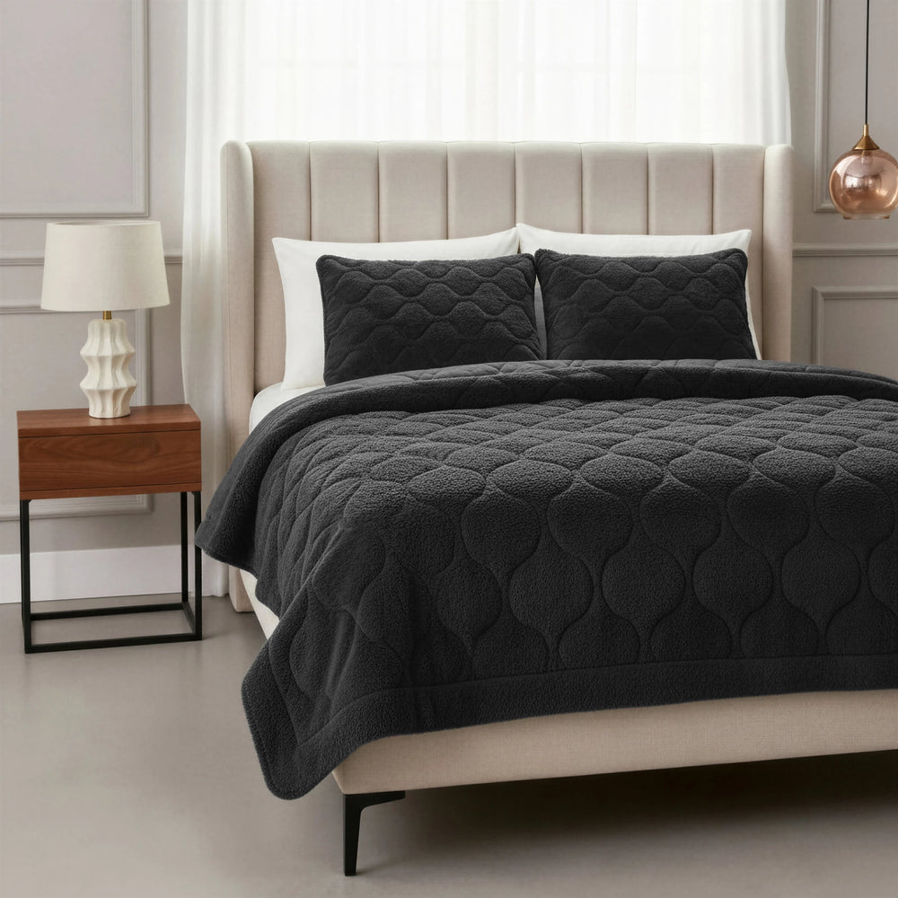 Sleeptime Lazy dekbed zonder overtrek Teddy incl. kussensloop - Zwart - kamer