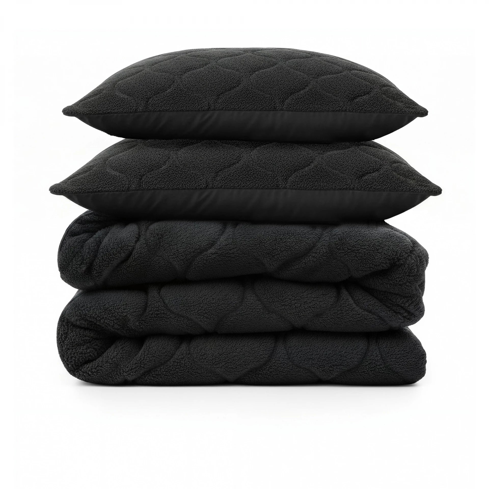 Sleeptime Lazy dekbed zonder overtrek Teddy incl. kussensloop - Zwart - product