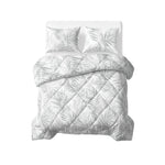 Sleeptime Lazy dekbed zonder overtrek Vinto - Excl. kussensloop - Wit/Grijs - bovenaanzicht