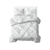 Sleeptime Lazy dekbed zonder overtrek Vinto - Excl. kussensloop - Wit/Grijs - bovenaanzicht