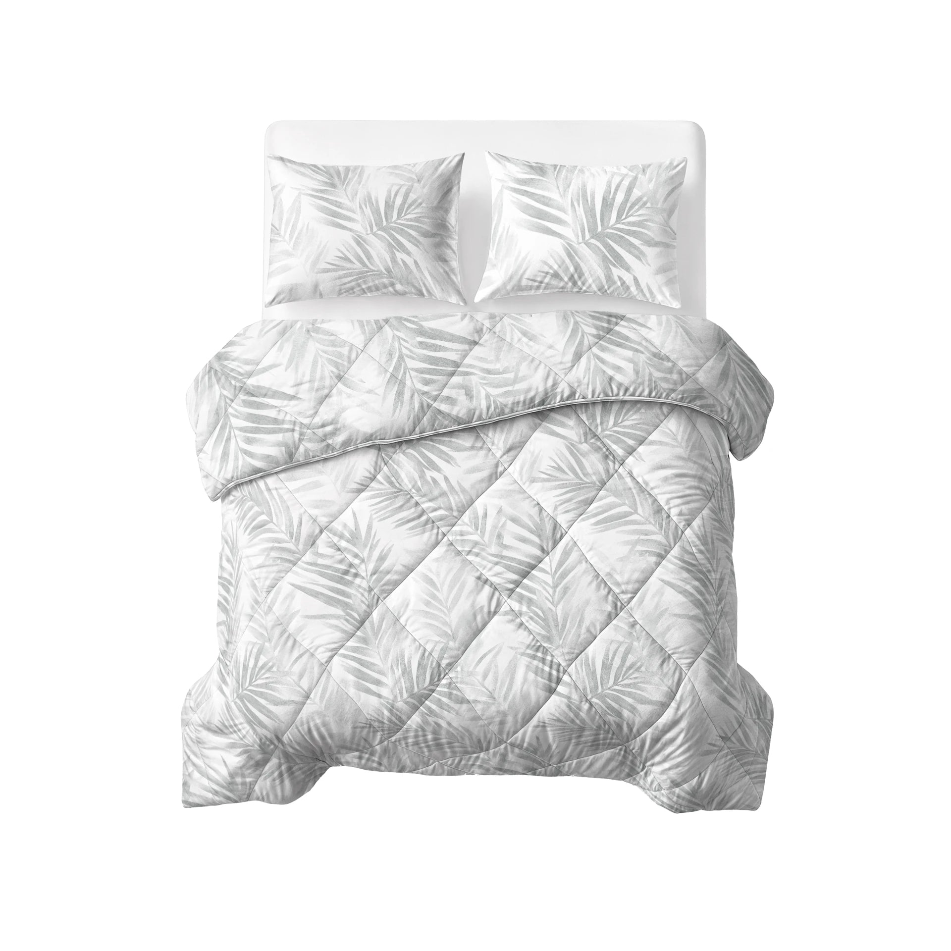 Sleeptime Lazy dekbed zonder overtrek Vinto - Excl. kussensloop - Wit/Grijs - bovenaanzicht
