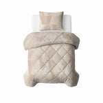 Sleeptime Lazy dekbed zonder overtrek Warm Triangles incl. kussensloop - Zand/Beige