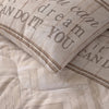 Sleeptime Lazy dekbed zonder overtrek You Can Do It incl. kussensloop - zand - details