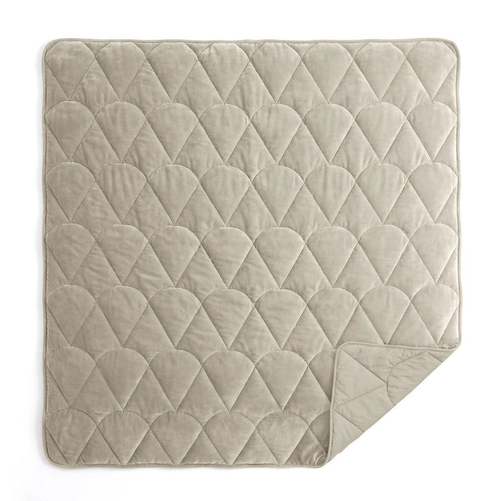 Sleeptime Velvet Lazy dekbed zonder overtrek incl. kussensloop - Taupe/Grijs