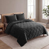 Sleeptime Velvet Lazy dekbed zonder overtrek incl. kussensloop - Zwart