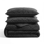 Sleeptime Velvet Lazy dekbed zonder overtrek incl. kussensloop - Zwart