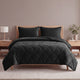 Sleeptime Velvet Lazy dekbed zonder overtrek incl. kussensloop - Zwart