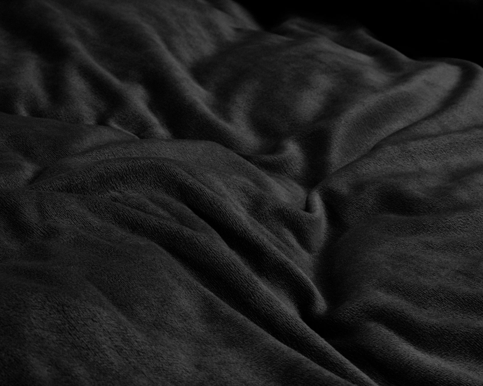 Sleeptime dekbedovertrek - zwart - Velvet