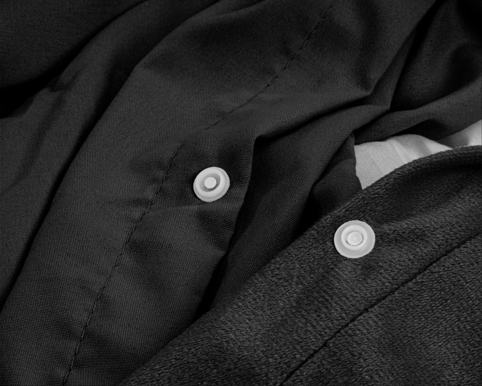 Sleeptime dekbedovertrek - zwart - Velvet