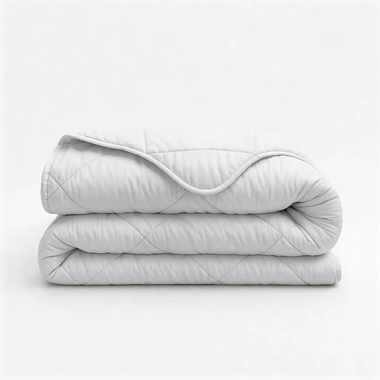 Sleeptime dekbed zonder overtrek incl. kussensloop - Beige - opgevouwen