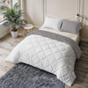 Sleeptime dekbed zonder overtrek incl. kussensloop - Beige/Grijs