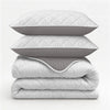 Sleeptime dekbed zonder overtrek incl. kussensloop - Beige/Grijs - met kussens