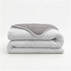 Sleeptime dekbed zonder overtrek incl. kussensloop - Beige/Grijs - opgevouwen