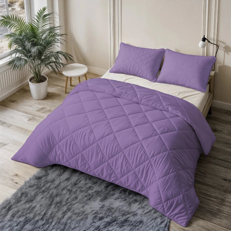 Sleeptime dekbed zonder overtrek incl. kussensloop - Paars