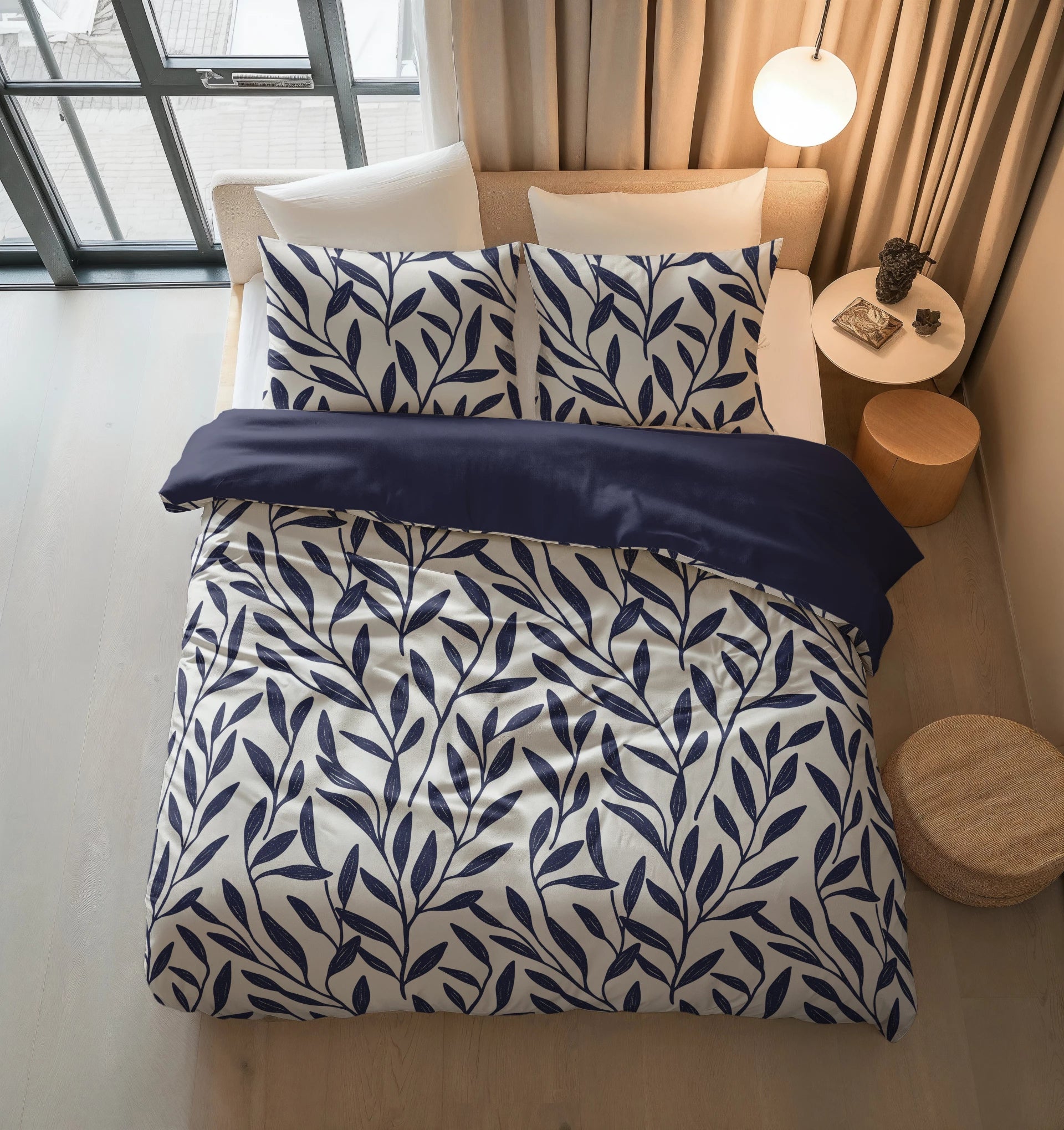 Sleeptime dekbedovertrek Blue Willow - Blauw - Katoen