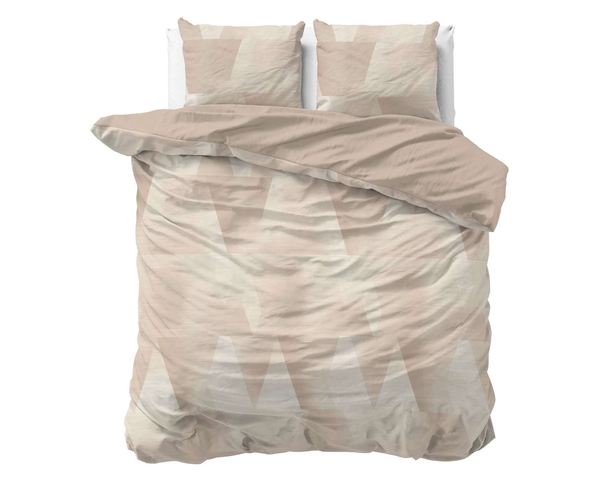 Sleeptime dekbedovertrek Blush Angles - Beige/Zand - Katoen